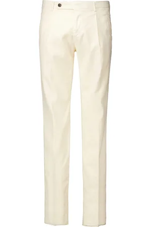Berwich Hombre, Pantalones, Blanco, Talla: XL