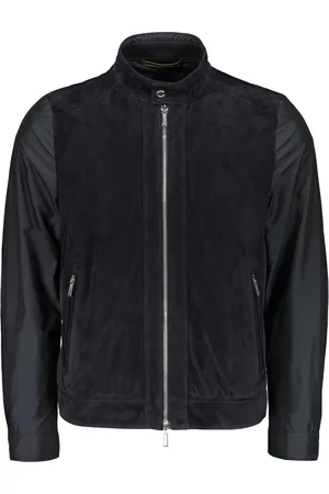 MOORER Hombre, Chaquetas, Azul, Talla: M