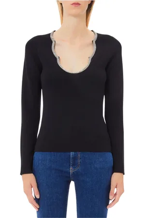 Liu Jo Mujer, Camisetas, Negro, Talla: M