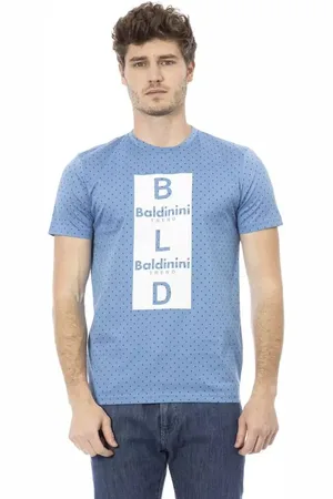 BALDININI Hombre, Camisetas, Azul, Talla: M