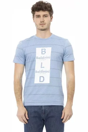 BALDININI Hombre, Camisetas, Azul, Talla: XS