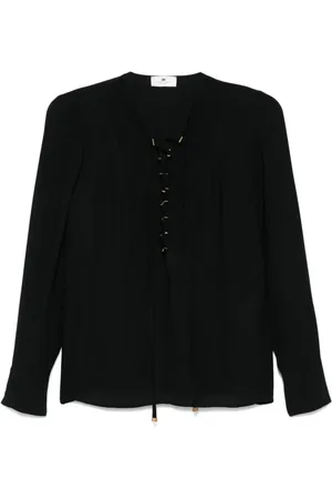 Elisabetta Franchi Mujer, Blusas y Camisas, Negro, Talla: XS