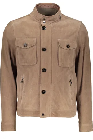 MOORER Hombre, Chaquetas, Marrón, Talla: L
