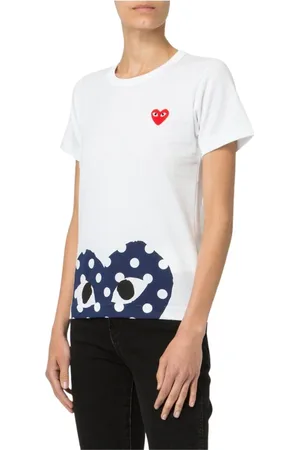 Comme des Garçons Mujer, Camisetas, Blanco, Talla: S
