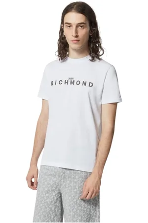 John Richmond Hombre, Camisetas, Blanco, Talla: L
