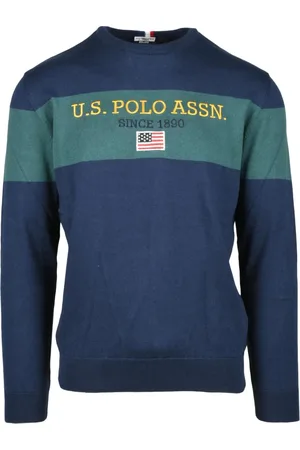 U.S. Polo Assn. Hombre, Jerseys, Azul, Talla: L