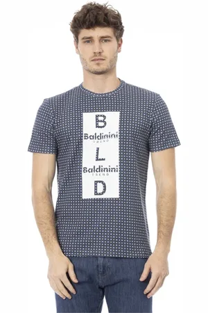 BALDININI Hombre, Camisetas, Azul, Talla: S