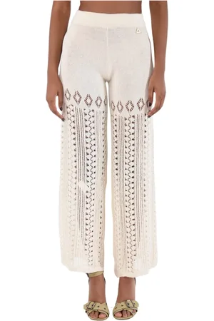 AKEP Mujer, Pantalones, Blanco, Talla: M