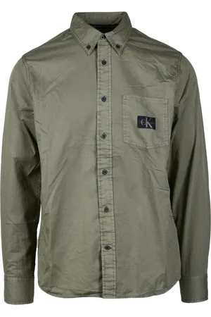 Calvin Klein Hombre, Camisas, Verde, Talla: S