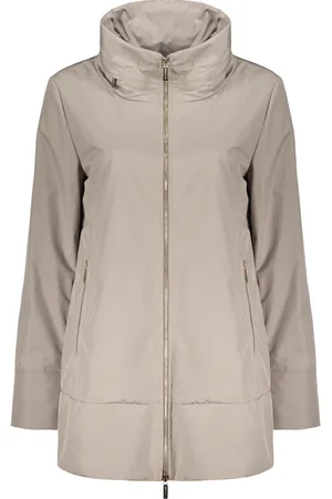MOORER Mujer, Abrigos, Gris, Talla: S