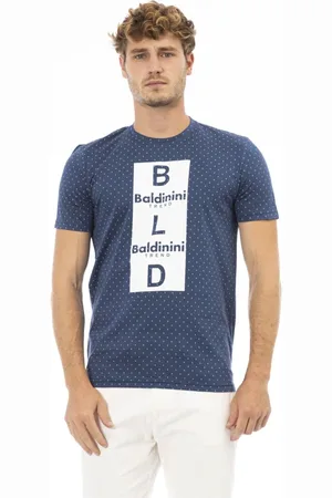 BALDININI Hombre, Camisetas, Azul, Talla: L