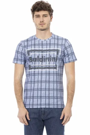 BALDININI Hombre, Camisetas, Azul, Talla: S