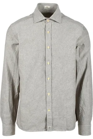 SONRISA Hombre, Camisas, Gris, Talla: M
