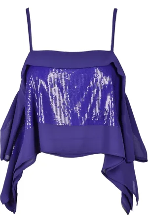 ERIKA CAVALLINI Mujer, Camisetas, Púrpura, Talla: S