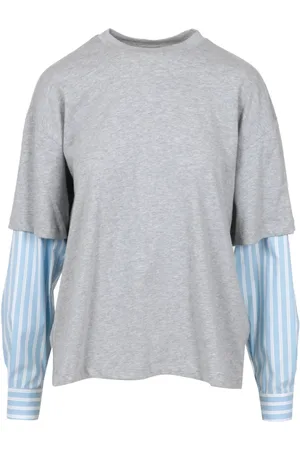 SEMICOUTURE Mujer, Camisetas, Gris, Talla: M