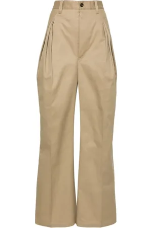 Maison Margiela Mujer, Pantalones, Marrón, Talla: S