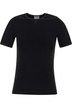 Courrèges Mujer, Camisetas, Negro, Talla: S