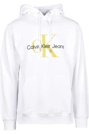 Calvin Klein Hombre, Sudaderas, Blanco, Talla: 2XL