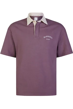 ELEVENTY Hombre, Camisetas, Púrpura, Talla: M