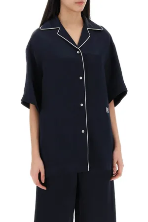Palm Angels Mujer, Blusas y Camisas, Azul, Talla: XS