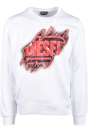 Diesel Hombre, Sudaderas, Blanco, Talla: XL