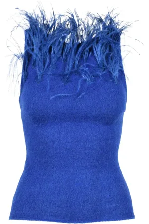Alberta Ferretti Mujer, Camisetas, Azul, Talla: S