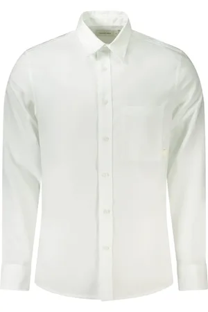 Calvin Klein Hombre, Camisas, Blanco, Talla: S