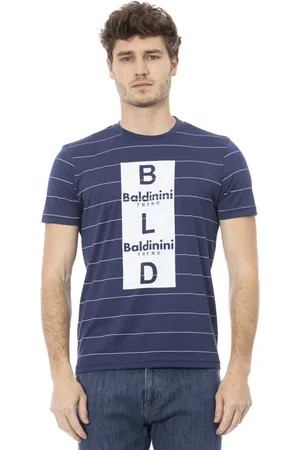 BALDININI Hombre, Camisetas, Azul, Talla: M