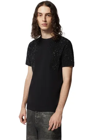John Richmond Hombre, Camisetas, Negro, Talla: M