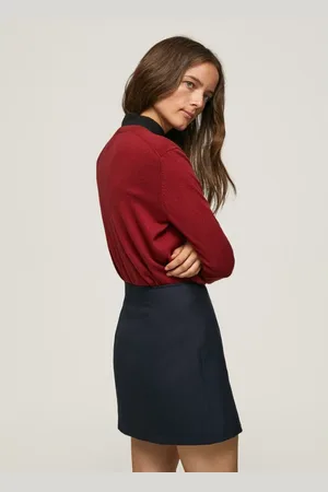 Pepe Jeans Mujer, Jerseys, Rojo, Talla: L