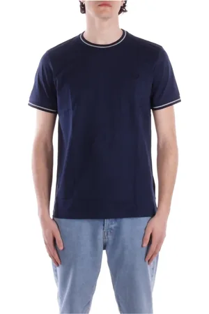 Fred Perry Hombre, Camisetas, Azul, Talla: 2XL