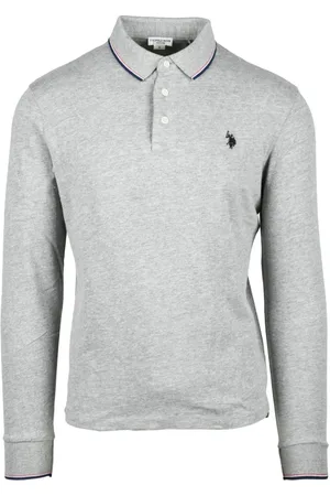 U.S. Polo Assn. Hombre, Camisetas, Gris, Talla: L