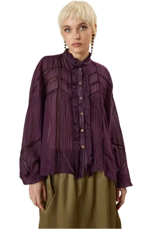 SOUVENIR Mujer, Blusas y Camisas, Púrpura, Talla: S