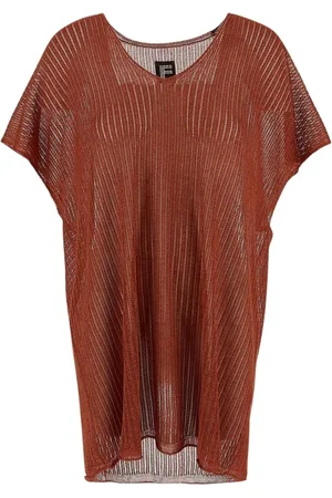 FISICO Mujer, Vestidos, Naranja, Talla: M