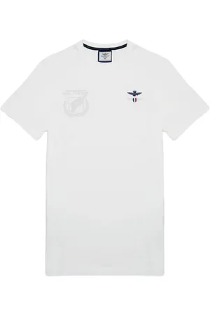 Aeronautica Militare Hombre, Camisetas, Blanco, Talla: L