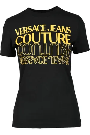 VERSACE Mujer, Camisetas, Negro, Talla: L