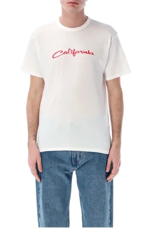 ERL Hombre, Camisetas, Blanco, Talla: L