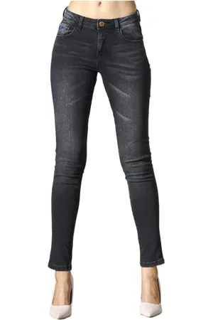 YES ZEE BY ESSENZA Mujer, Vaqueros, Negro, Talla: W27