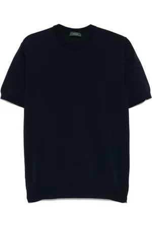 ZANONE Hombre, Camisetas, Azul, Talla: M
