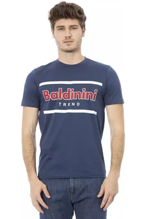 BALDININI Hombre, Camisetas, Azul, Talla: L