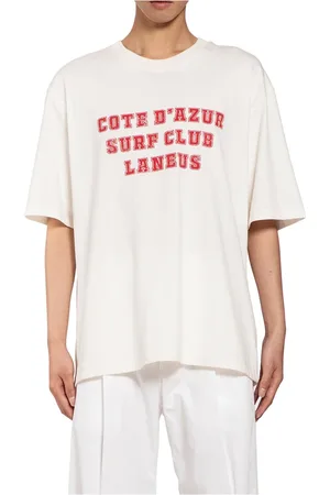 LANEUS Hombre, Camisetas, Blanco, Talla: S