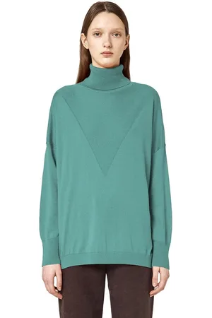 ALPHA STUDIO Mujer, Jerseys, Verde, Talla: L