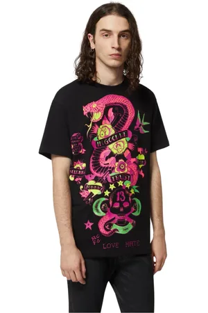 John Richmond Hombre, Camisetas, Negro, Talla: S