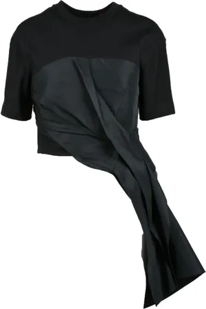 Alexander McQueen Mujer, Camisetas, Negro, Talla: S