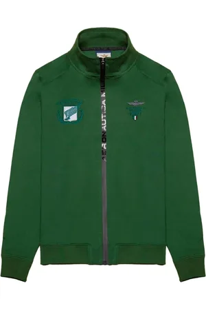 Aeronautica Militare Hombre, Sudaderas, Verde, Talla: L