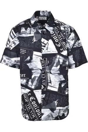 VERSACE Hombre, Camisas, Negro, Talla: S