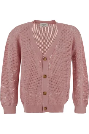 LANEUS Hombre, Jerseys, Rosa, Talla: S