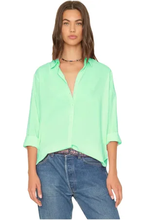 XiRENA Mujer, Blusas y Camisas, Verde, Talla: M