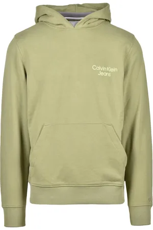 Calvin Klein Hombre, Sudaderas, Verde, Talla: 2XL
