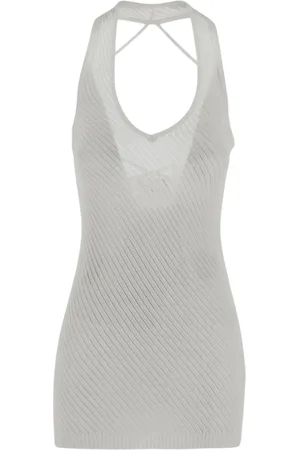 LANEUS Mujer, Vestidos, Blanco, Talla: S